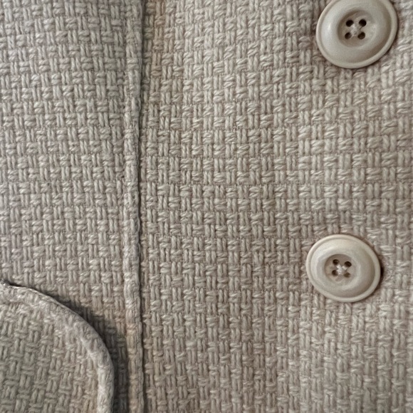 Excellent Condition Womens BP Woven Peacoat size Large colors light cream&tan - Picture 6 of 13